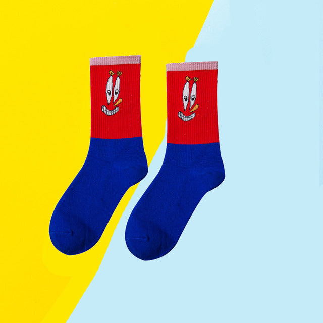 Cartoon Print Socks
