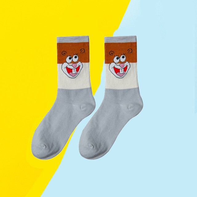 Cartoon Print Socks