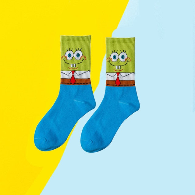 Cartoon Print Socks