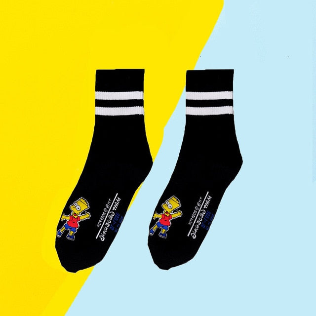 Cartoon Print Socks