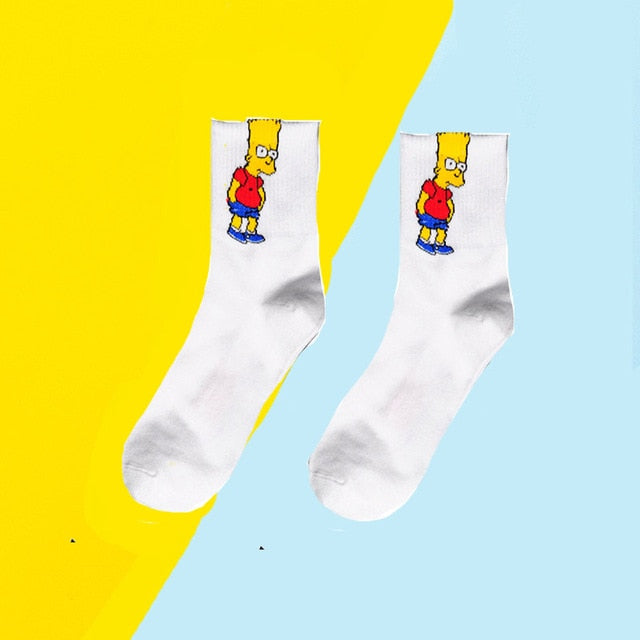 Cartoon Print Socks