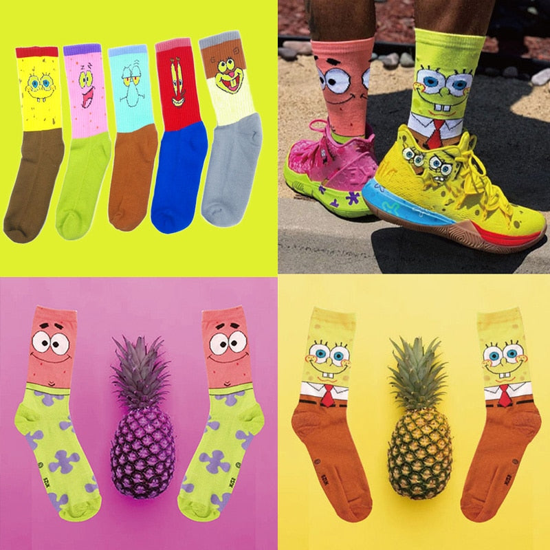 Cartoon anime character socks