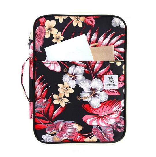 Canvas Multi-functional Waterproof A4 Document Bags Filing Products Notebooks Pens Computer Portable Storage Bag For Men Women