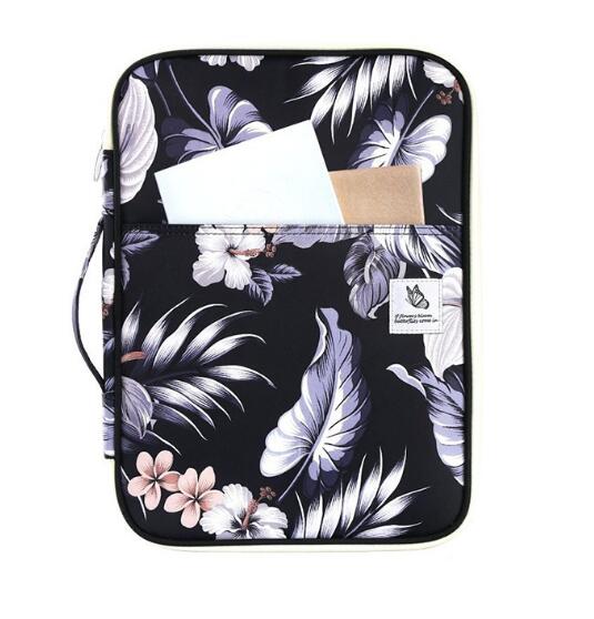 Canvas Multi-functional Waterproof A4 Document Bags Filing Products Notebooks Pens Computer Portable Storage Bag For Men Women