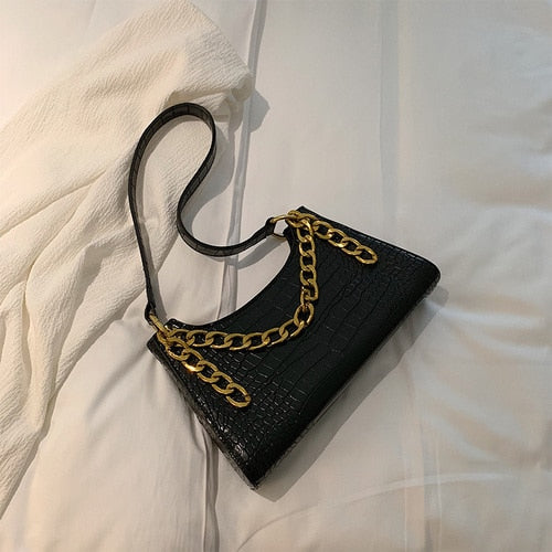 Casual Alligator Chain Handbag
