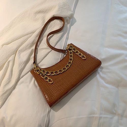 Casual Alligator Chain Handbag
