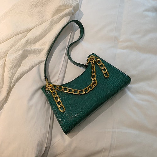 Casual Alligator Chain Handbag