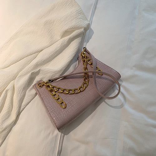 Casual Alligator Chain Handbag