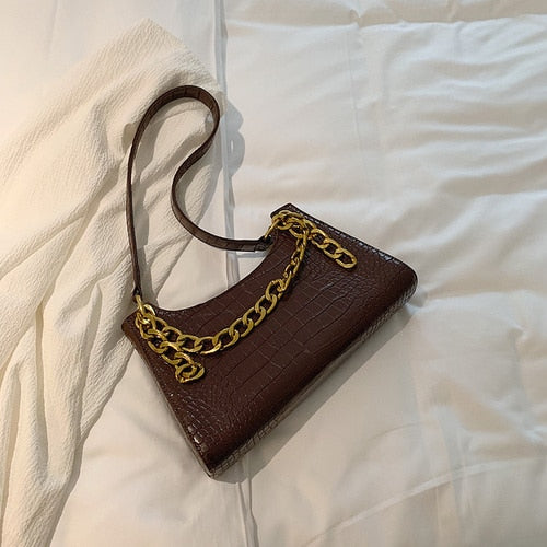 Casual Alligator Chain Handbag
