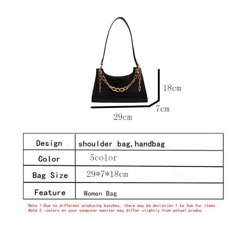 Casual Alligator Chain Handbag