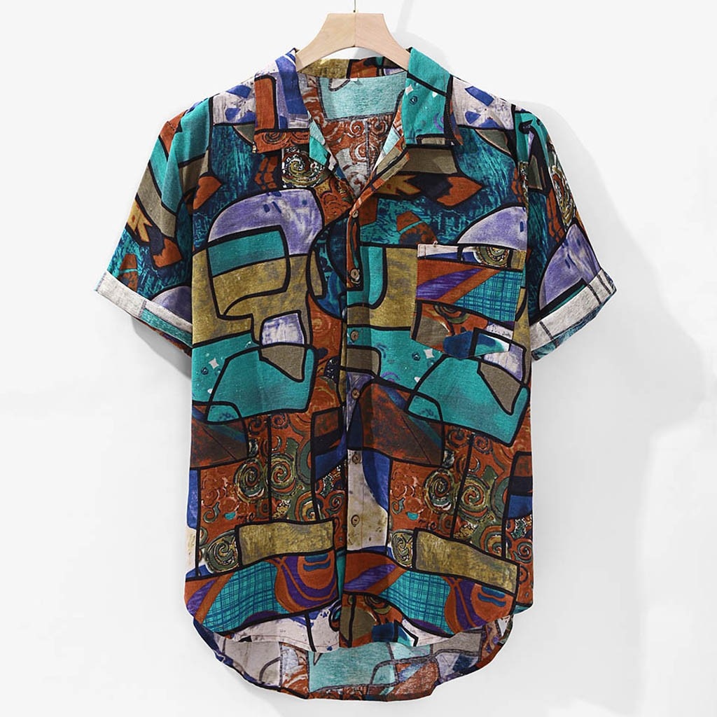 Casual Print Brand Hawaiian Shirt