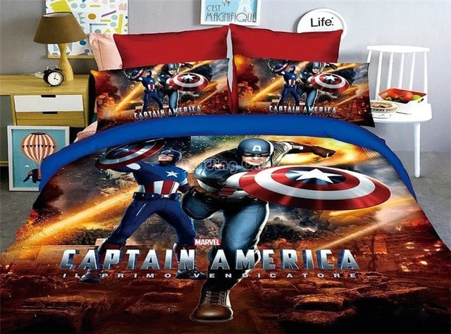 Cartoon Spider man Bedding Set Boy&Girls
