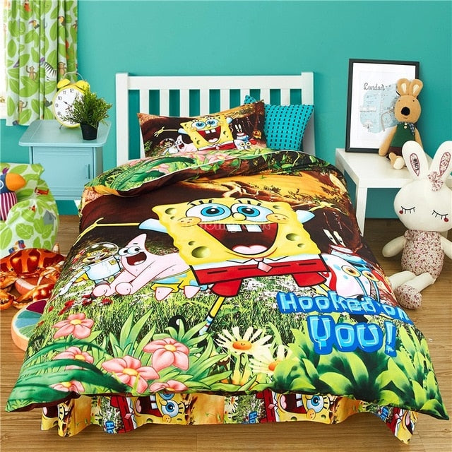 Cartoon Spider man Bedding Set Boy&Girls