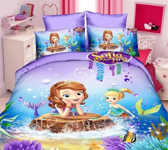 Cartoon Spider man Bedding Set Boy&Girls