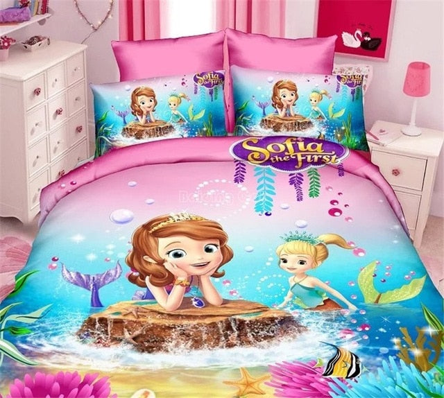 Cartoon Spider man Bedding Set Boy&Girls
