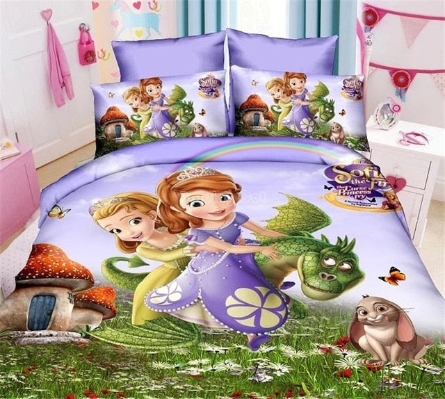 Cartoon Spider man Bedding Set Boy&Girls