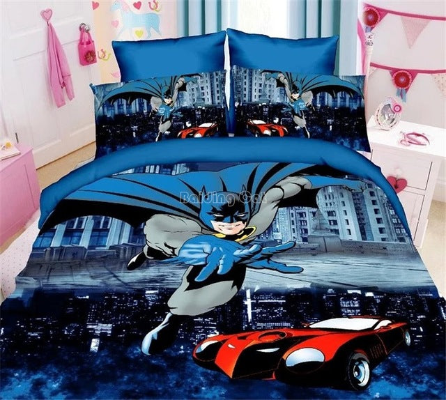 Cartoon Spider man Bedding Set Boy&Girls