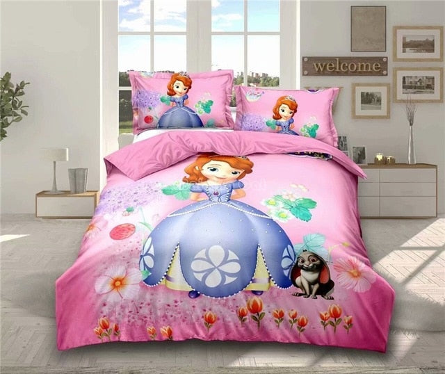 Cartoon Spider man Bedding Set Boy&Girls