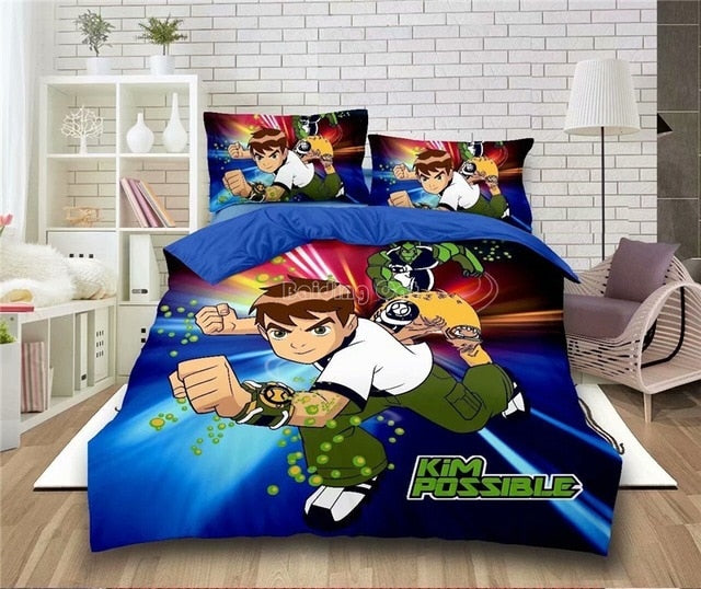 Cartoon Spider man Bedding Set Boy&Girls