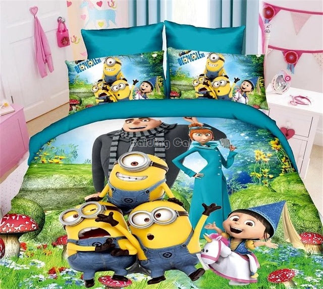Cartoon Spider man Bedding Set Boy&Girls