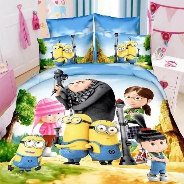 Cartoon Spider man Bedding Set Boy&Girls