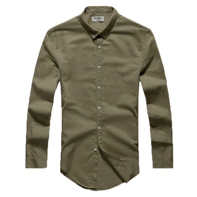 Casual Hawaiian Shirts,  Slim Fit,  Long Sleeve Shirts For Men