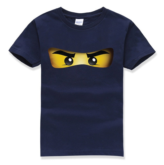 Cartoon Printed O-neck Short Sleeve T- Shirt