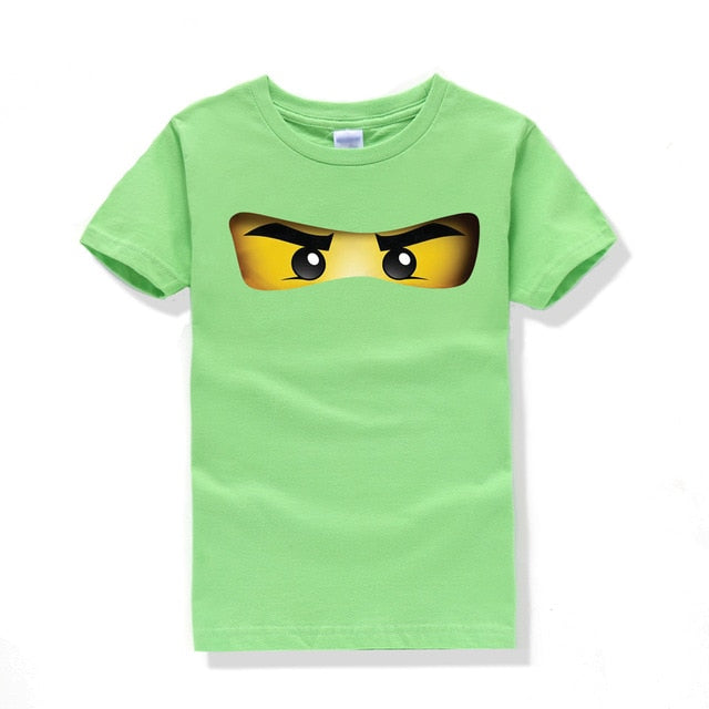 Cartoon Printed O-neck Short Sleeve T- Shirt