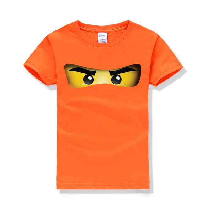 Cartoon Printed O-neck Short Sleeve T- Shirt