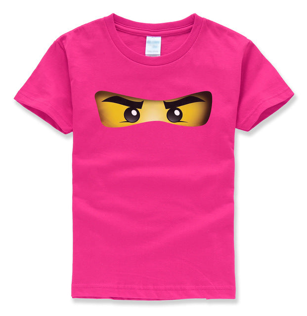 Cartoon Printed O-neck Short Sleeve T- Shirt