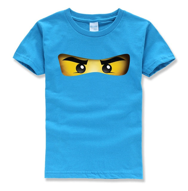 Cartoon Printed O-neck Short Sleeve T- Shirt