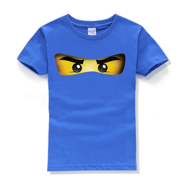 Cartoon Printed O-neck Short Sleeve T- Shirt