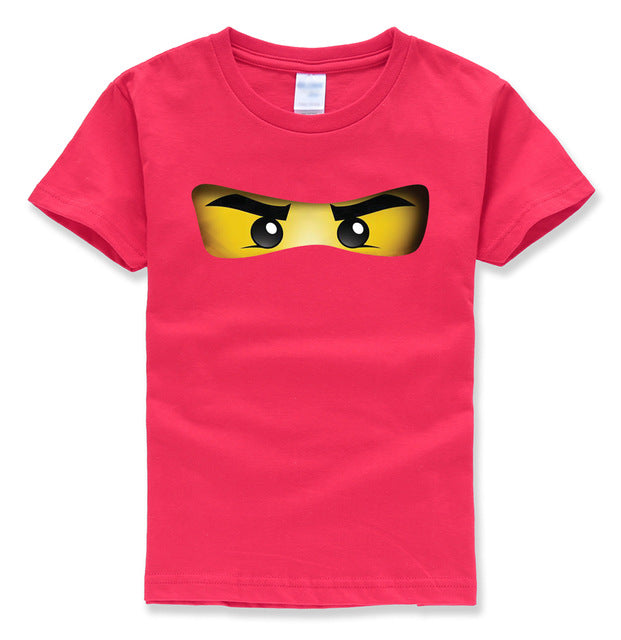 Cartoon Printed O-neck Short Sleeve T- Shirt