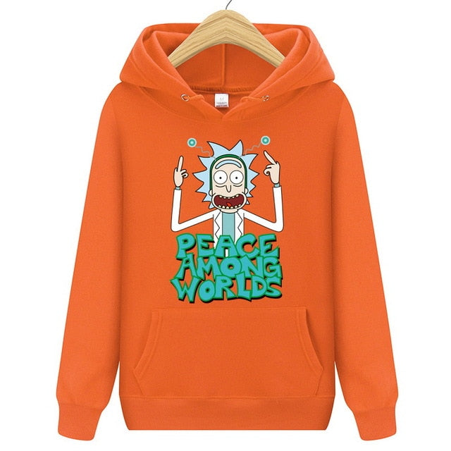 Casual Hoody Rick And Morty Print Men's Hoodies Sweatshirts  Cotton Tops