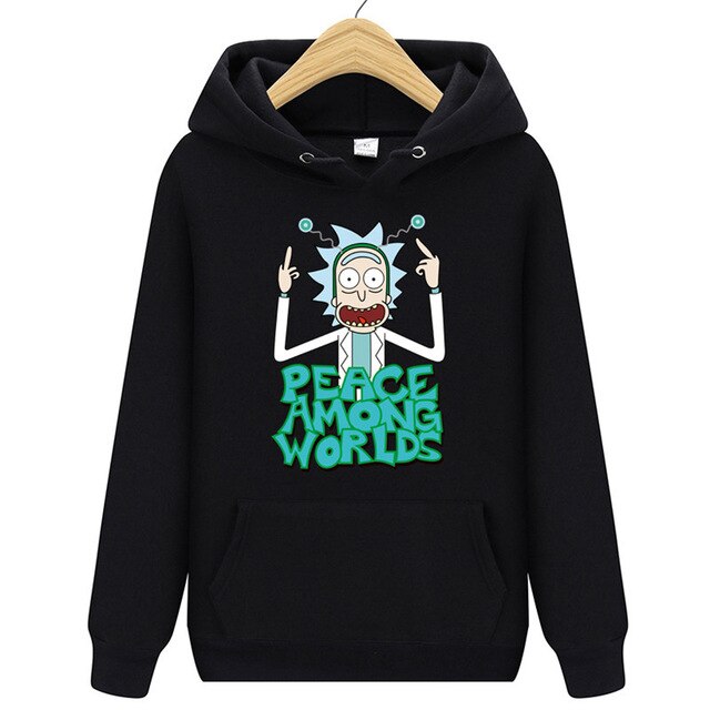 Casual Hoody Rick And Morty Print Men's Hoodies Sweatshirts  Cotton Tops
