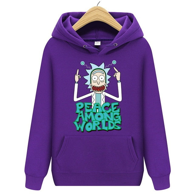 Casual Hoody Rick And Morty Print Men's Hoodies Sweatshirts  Cotton Tops