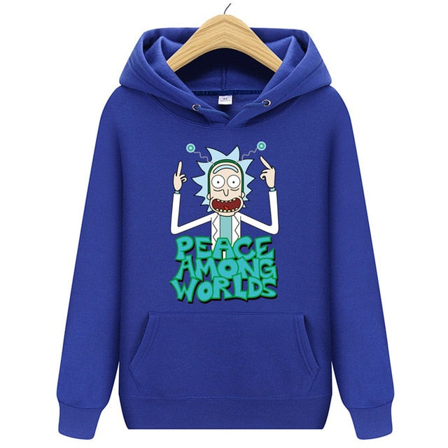 Casual Hoody Rick And Morty Print Men's Hoodies Sweatshirts  Cotton Tops