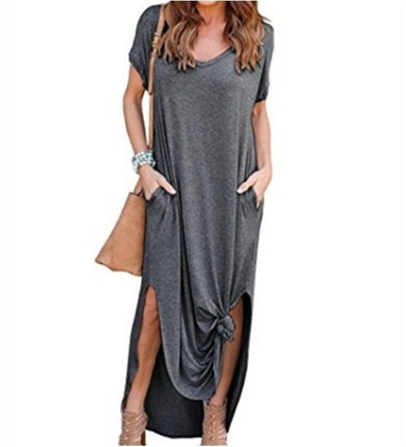 Casual Short Sleeve Summer Dress