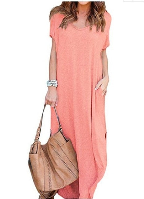 Casual Short Sleeve Summer Dress